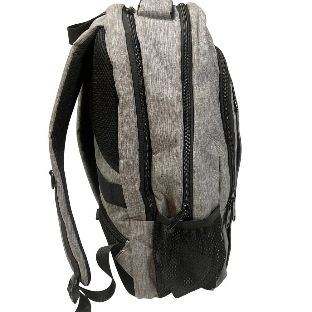 Matein Travel Laptop Backpack Heather Grey USB Charging Port‎ Business Commuter